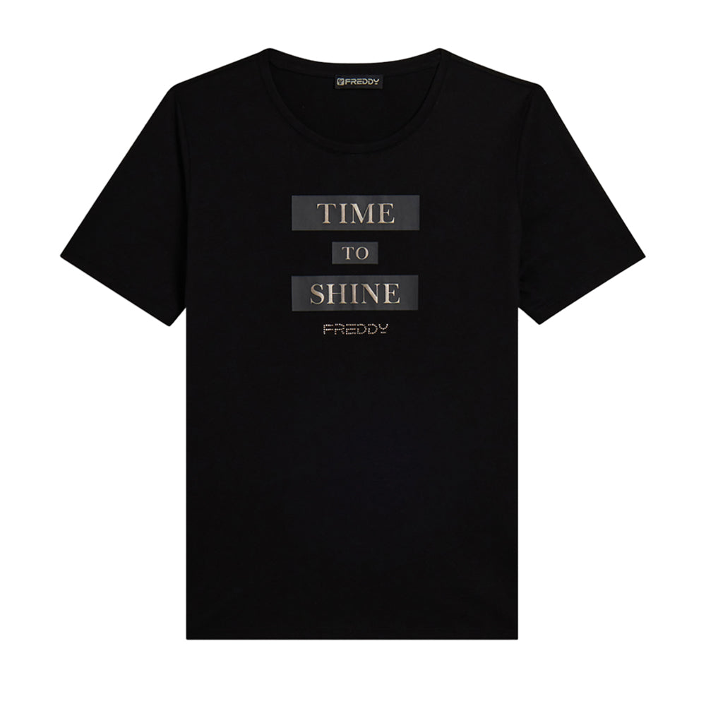 T-Shirt Freddy Donna - Nero