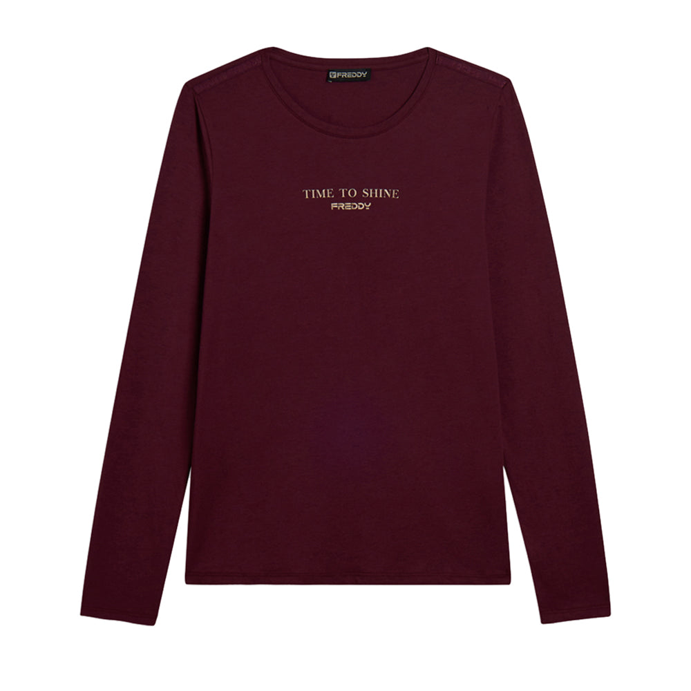 Maglia Freddy Donna - Bordeaux