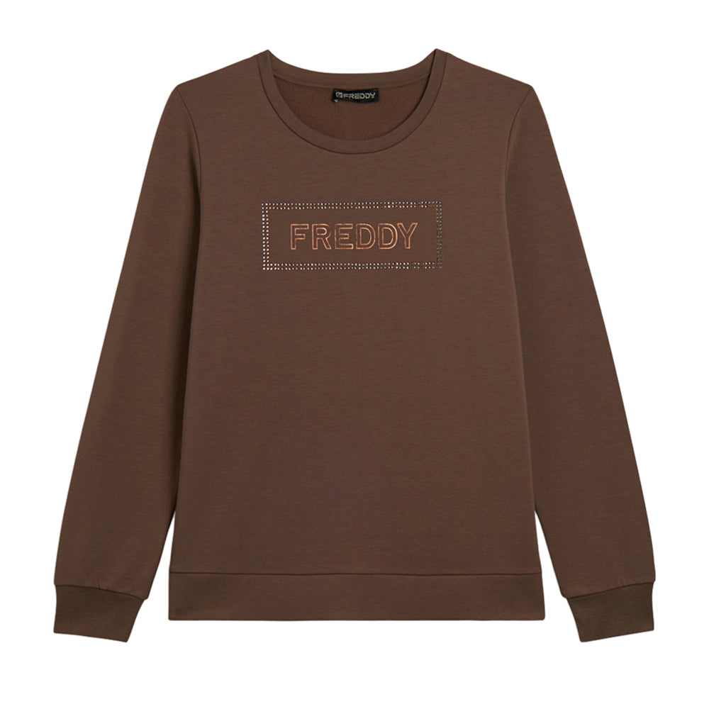 Felpa Freddy Donna - Marrone