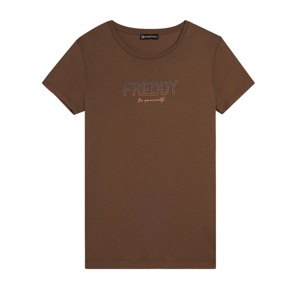 T-Shirt Freddy Donna - Marrone