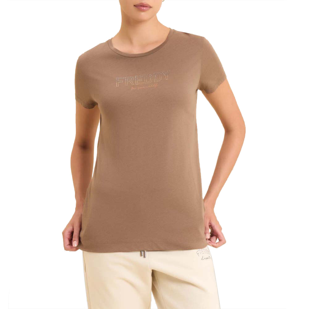 T-Shirt Freddy Donna - Marrone