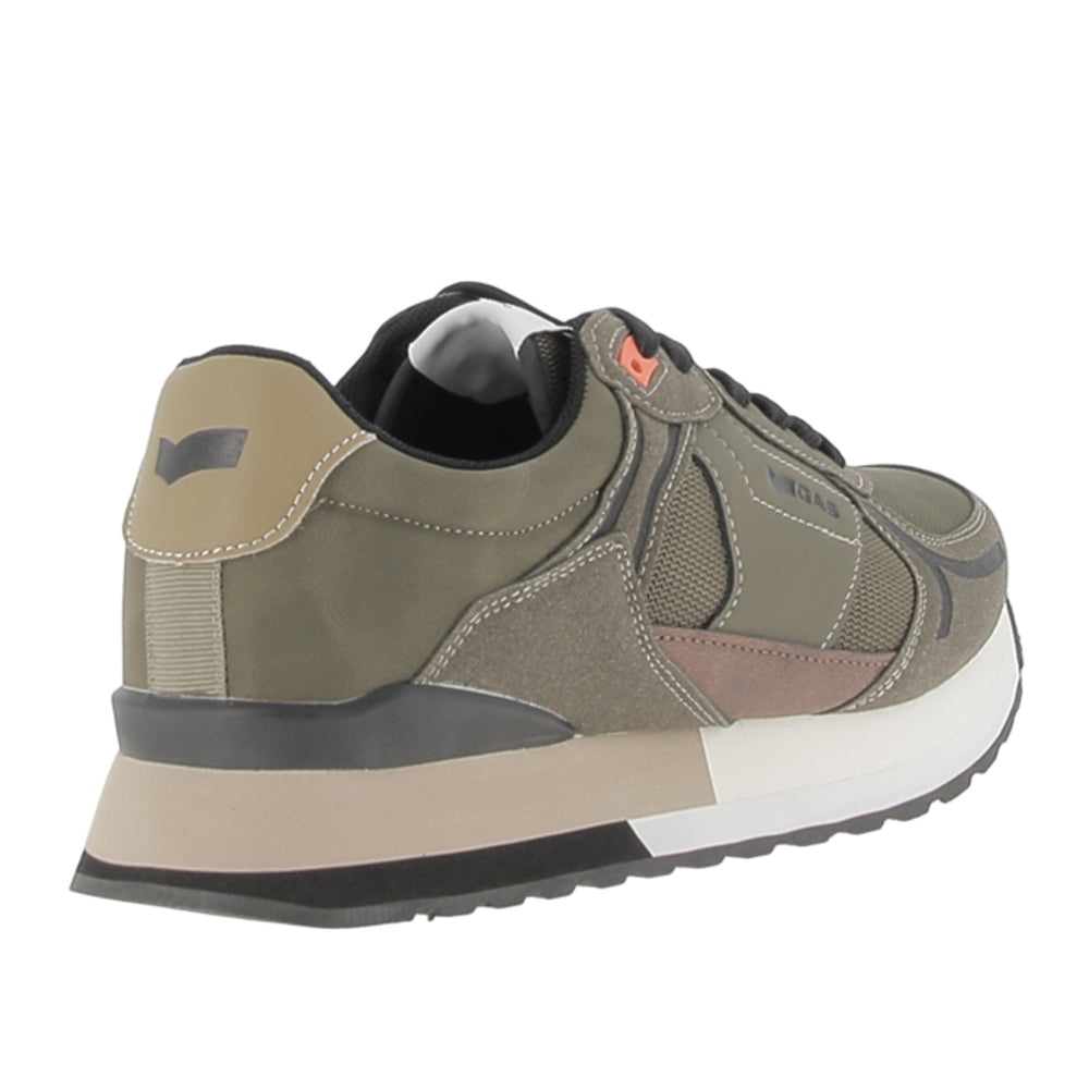 Sneakers Gas Logan Mix Uomo - Militare