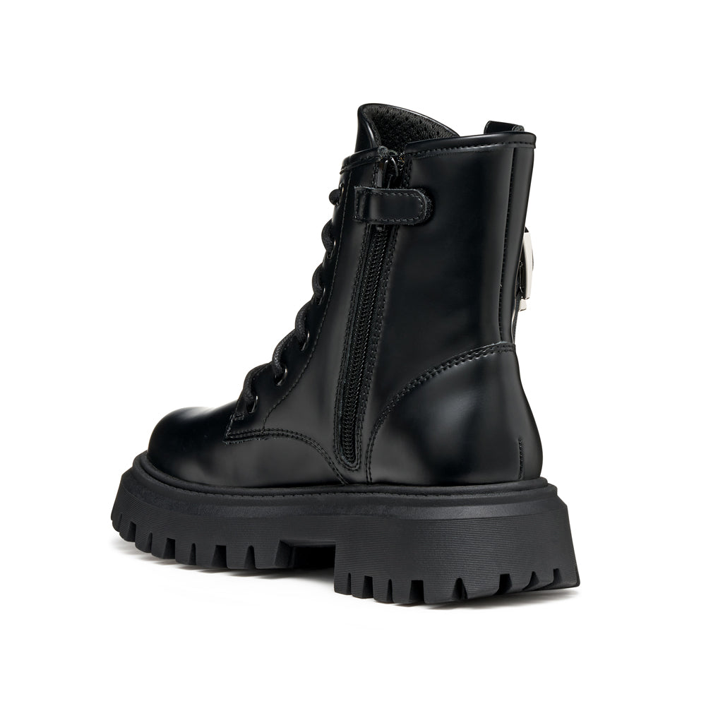 Scarponcino Geox Maquinnens Ragazza - Nero