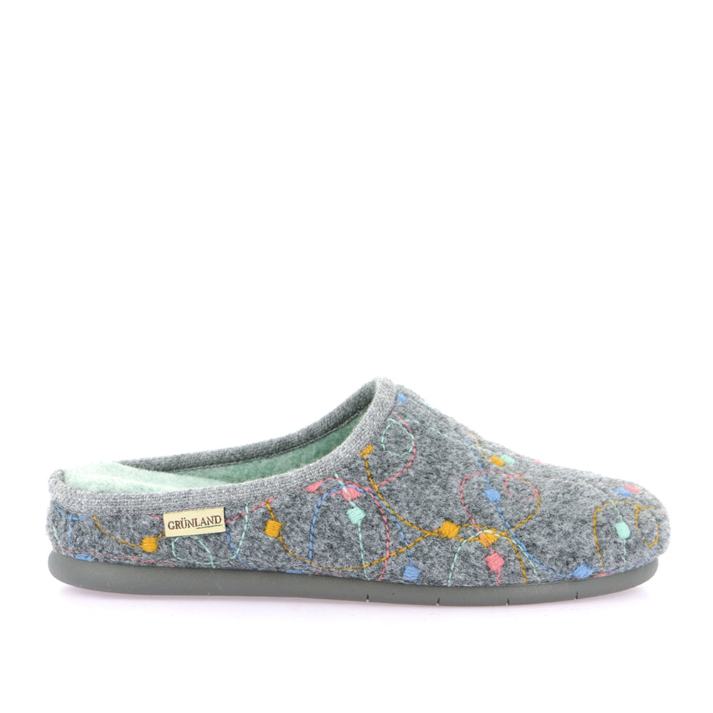 Pantofola Grunland Irra Donna - Grigio