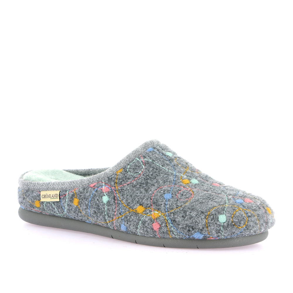 Pantofola Grunland Irra Donna - Grigio