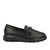 Mocassino Impronte Moka Chain Leather Donna - Nero