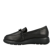 Mocassino Impronte Moka Chain Leather Donna - Nero
