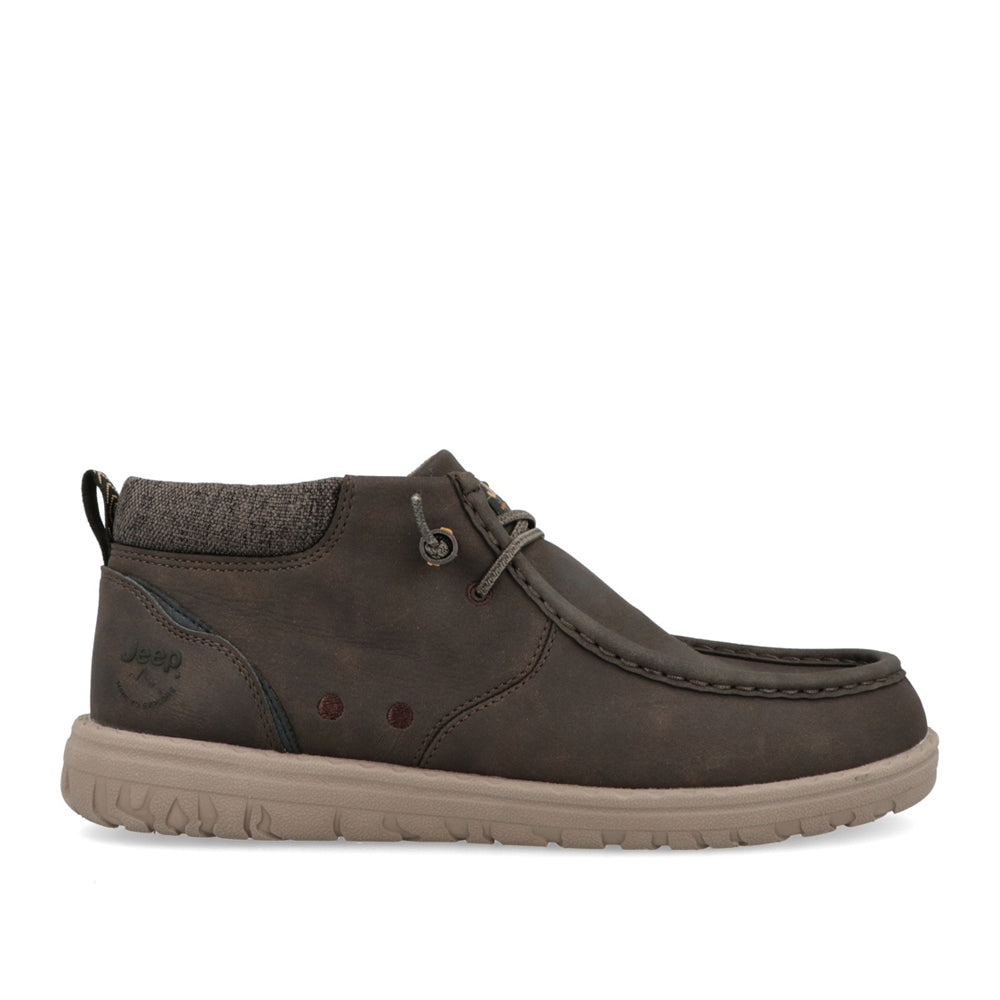 Scarpa Casual Jeep Samoa Wallabee Mid Uomo - Marrone