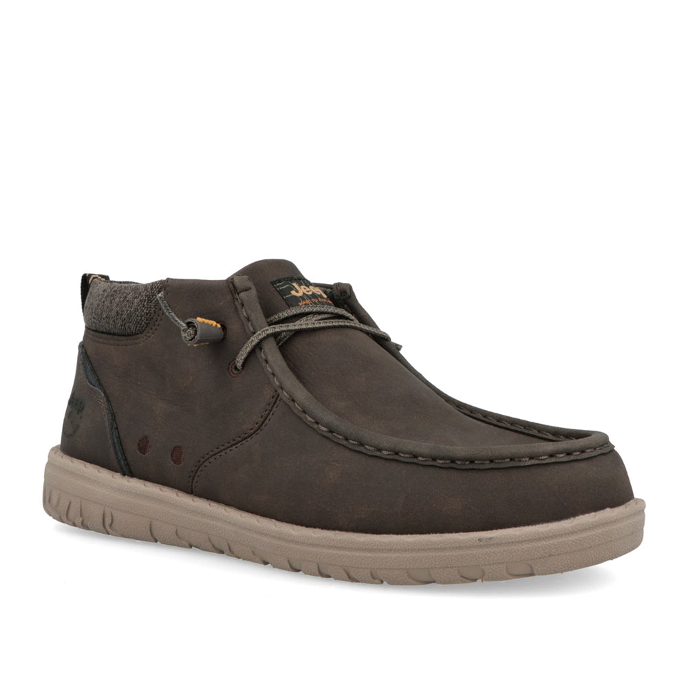 Scarpa Casual Jeep Samoa Wallabee Mid Uomo - Marrone