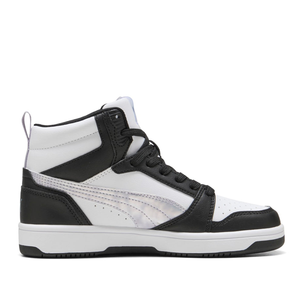 Sneakers Puma Rebound V6 Mid Space Belle jr Ragazza - Bianco