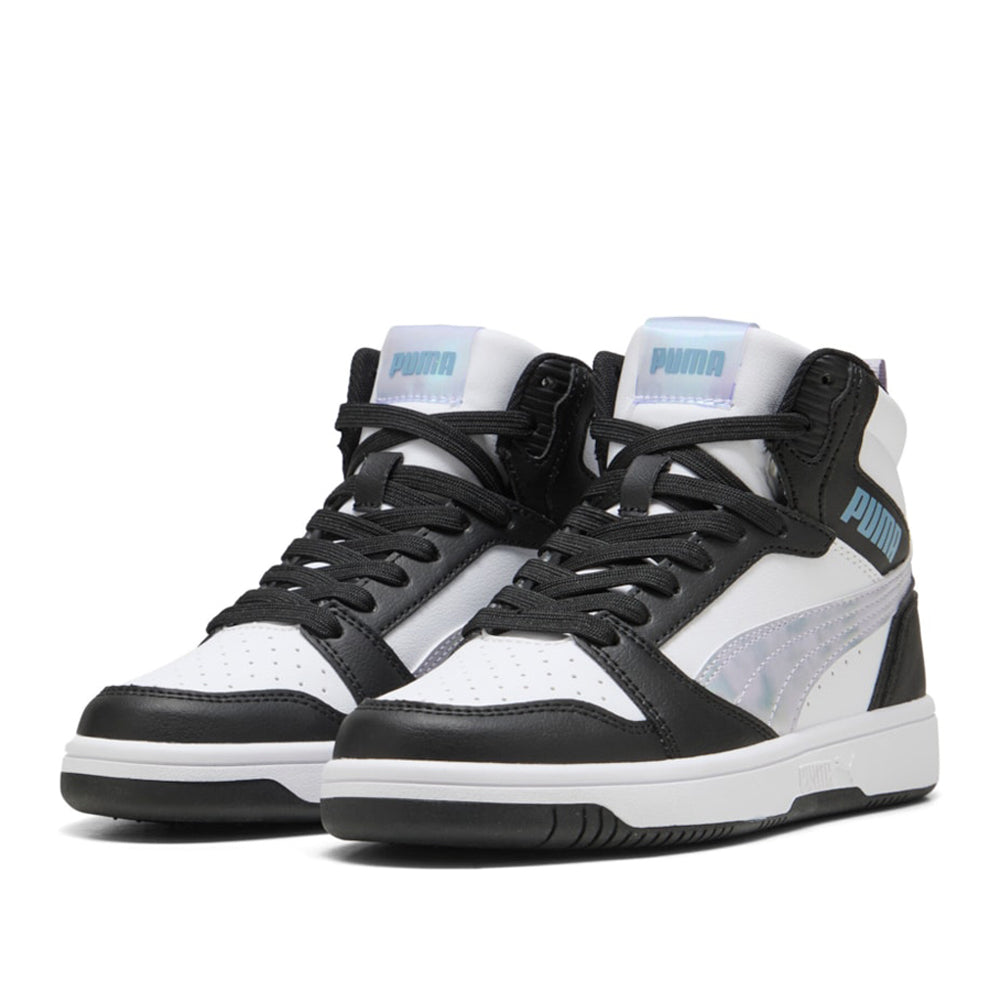 Sneakers Puma Rebound V6 Mid Space Belle jr Ragazza - Bianco
