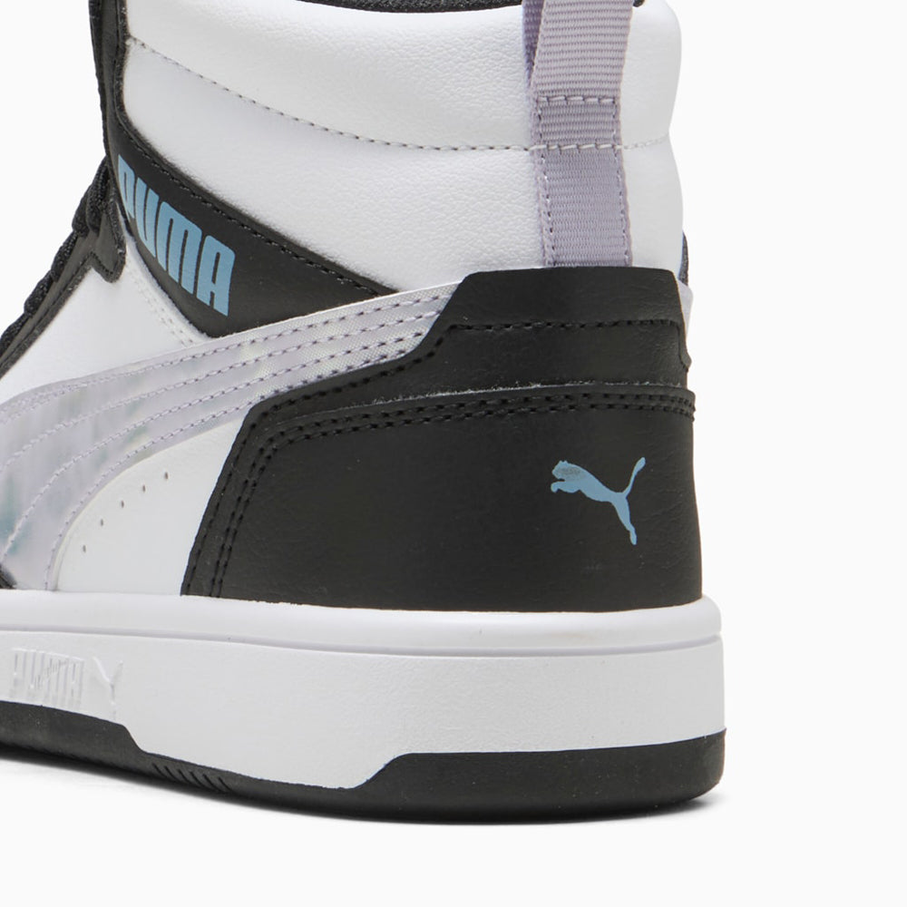 Sneakers Puma Rebound V6 Mid Space Belle jr Ragazza - Bianco