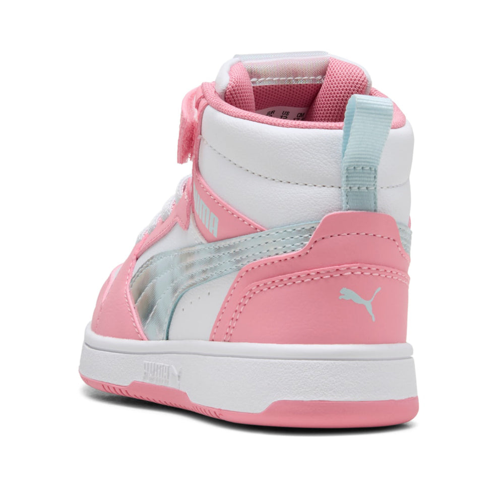 Sneakers Puma Rebound V6 Mid Space Belle Ac+ ps Bambina - Bianco