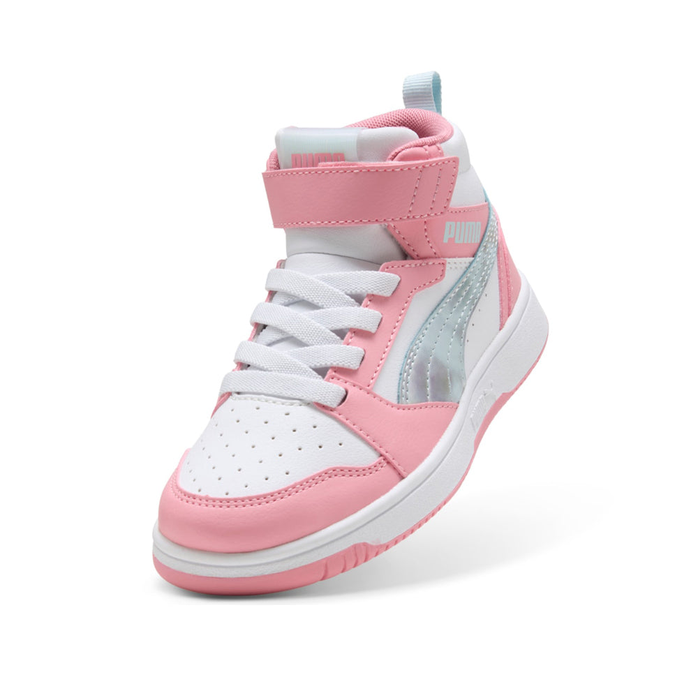 Sneakers Puma Rebound V6 Mid Space Belle Ac+ ps Bambina - Bianco