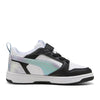 sneakers puma rebound v6 lo space belle ac ps bambina bianco 5495114