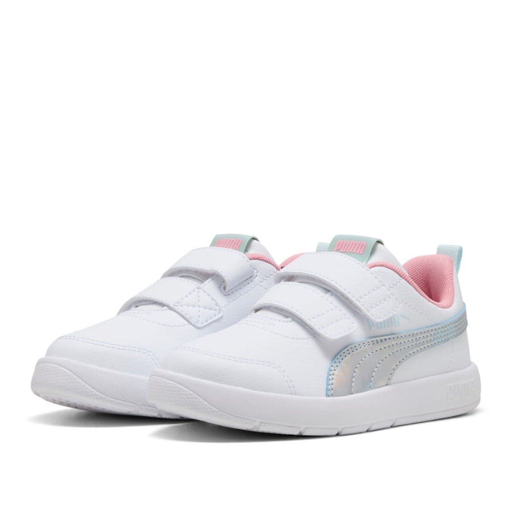 Sneakers Puma Courtflex V3 Space Belle V ps Bambina - Bianco