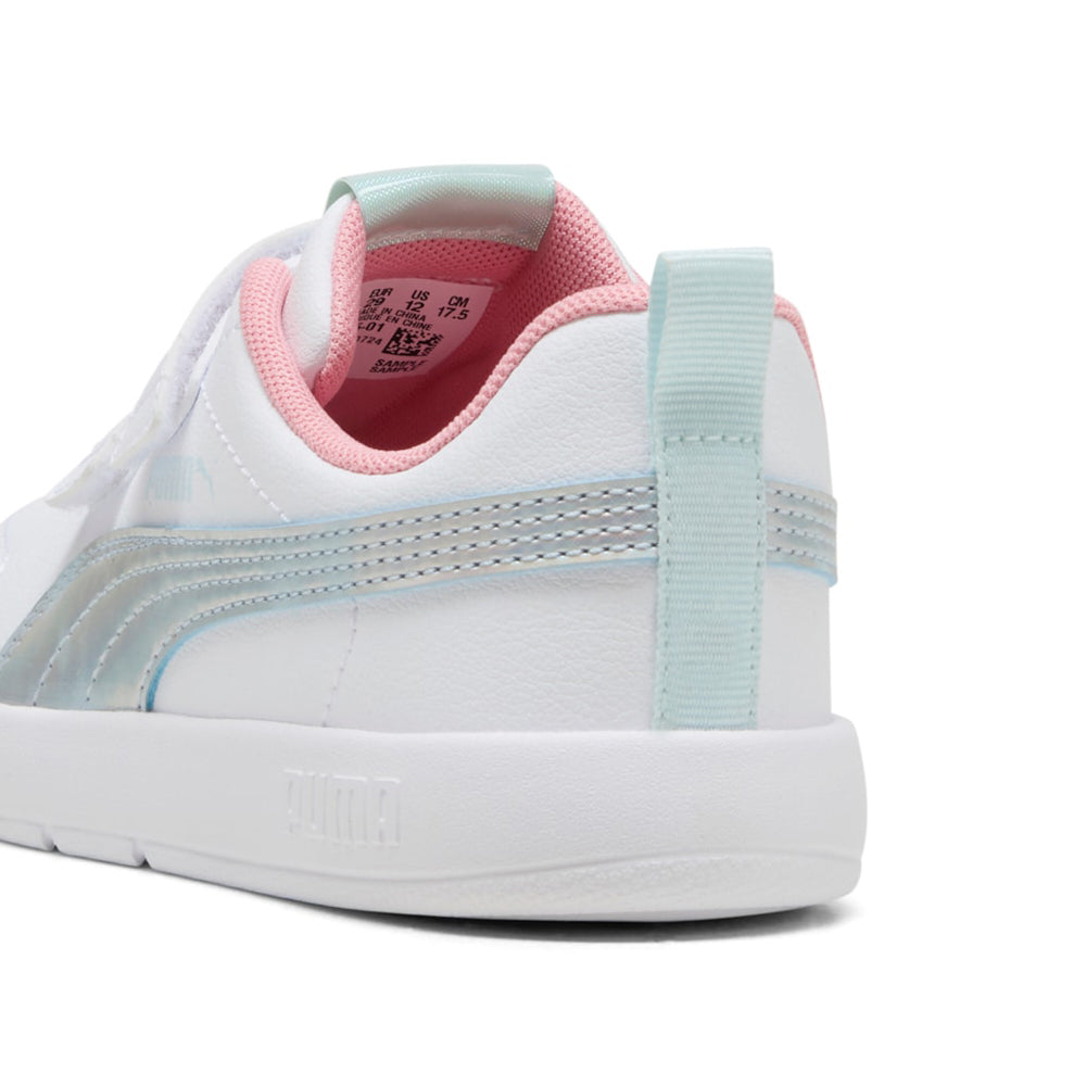Sneakers Puma Courtflex V3 Space Belle V ps Bambina - Bianco