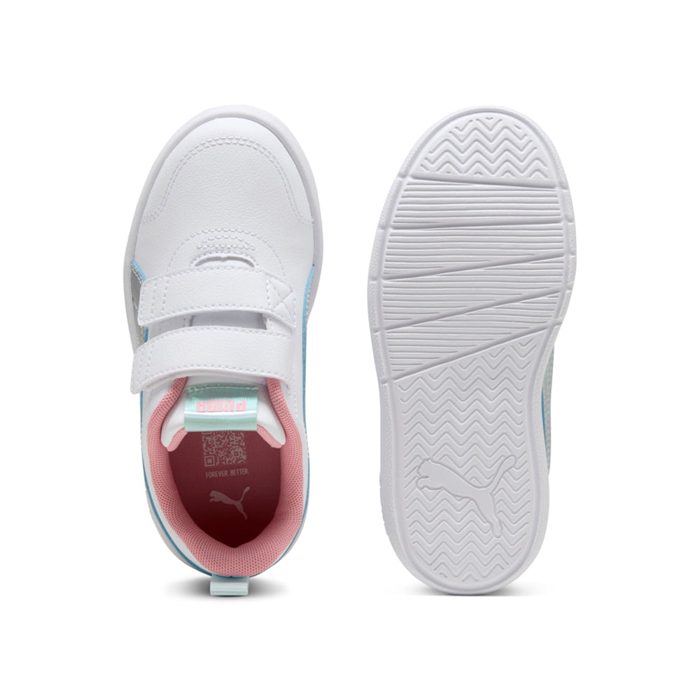 Sneakers Puma Courtflex V3 Space Belle V ps Bambina - Bianco