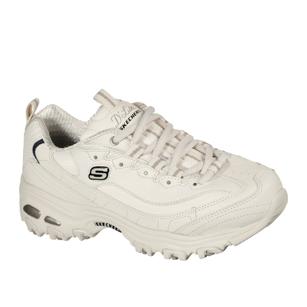 Sneakers Skechers D'lites - Fresh Start Donna - Bianco