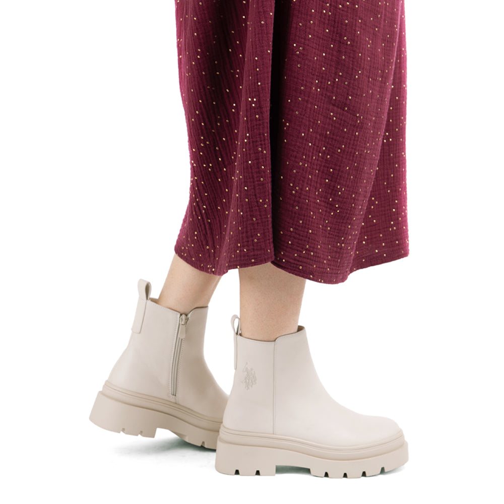 Stivaletto U.S. Polo Assn. Shona Donna - Crema