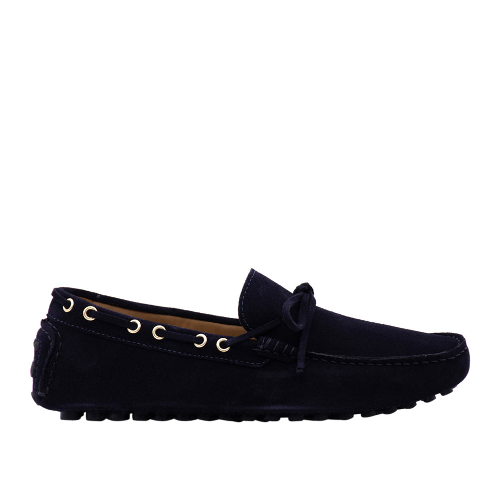 Scarpa Barca Antica Cuoieria Cortina Uomo - Blu