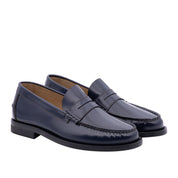Mocassino Antica Cuoieria Gloss Uomo - Blu