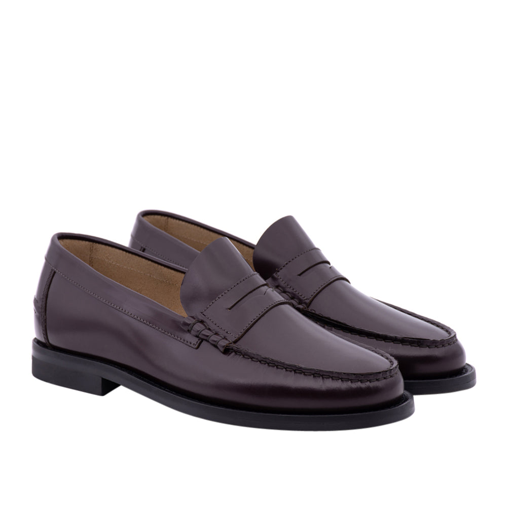 Mocassino Antica Cuoieria Gloss Uomo - Bordeaux