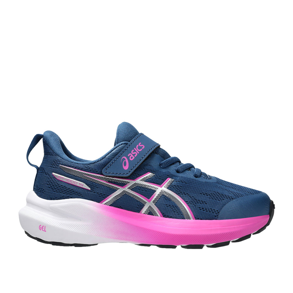 Scarpa Running Asics GT-1000 14 ps Unisex Bambino - Blu