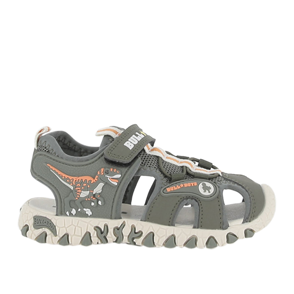 Sandalo Bull Boys Velociraptor Lights Bambino - Verde