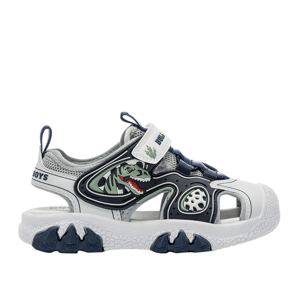 Sandalo Bull Boys T-Rex Lights Bambino - Bianco