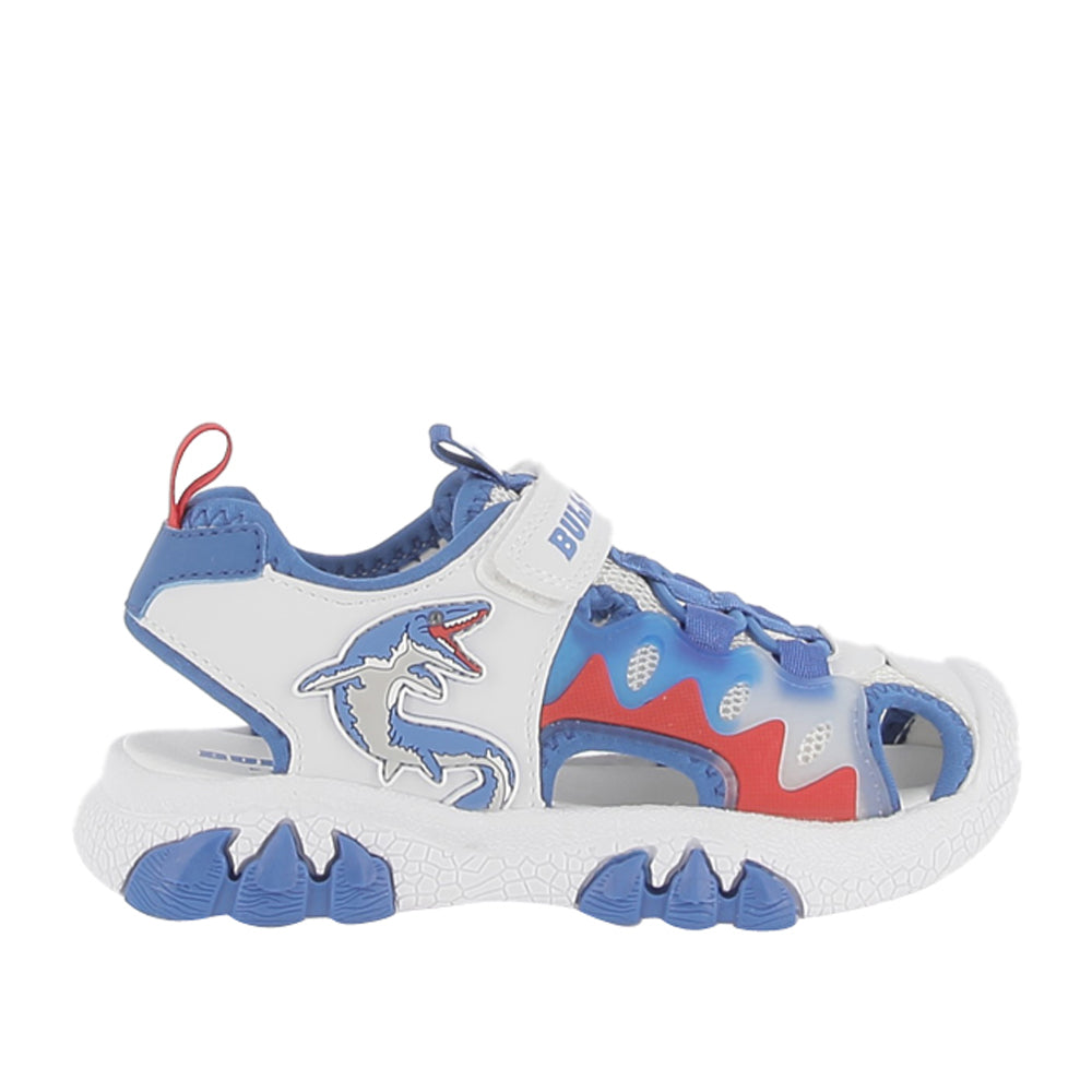 Sandalo Bull Boys Mosasauro Lights Bambino - Bianco