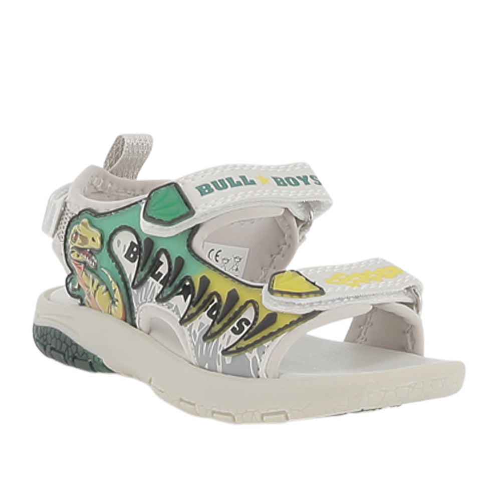 Sandalo Bull Boys Velociraptor Roar Bambino - Bianco