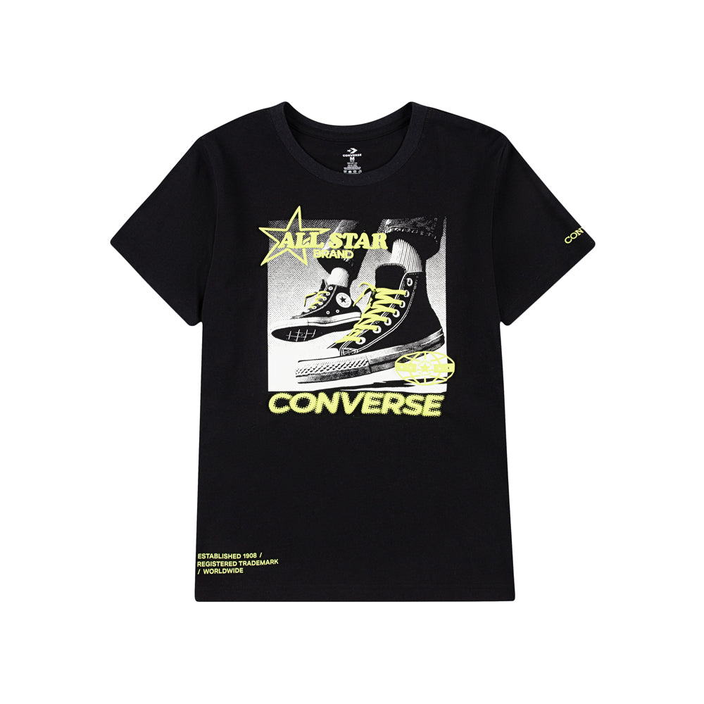 T-Shirt Converse Unisex Ragazzo - Nero