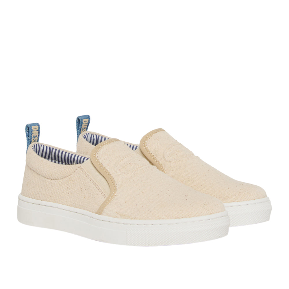 Slipon Diesel Unisex Ragazzo - Crema