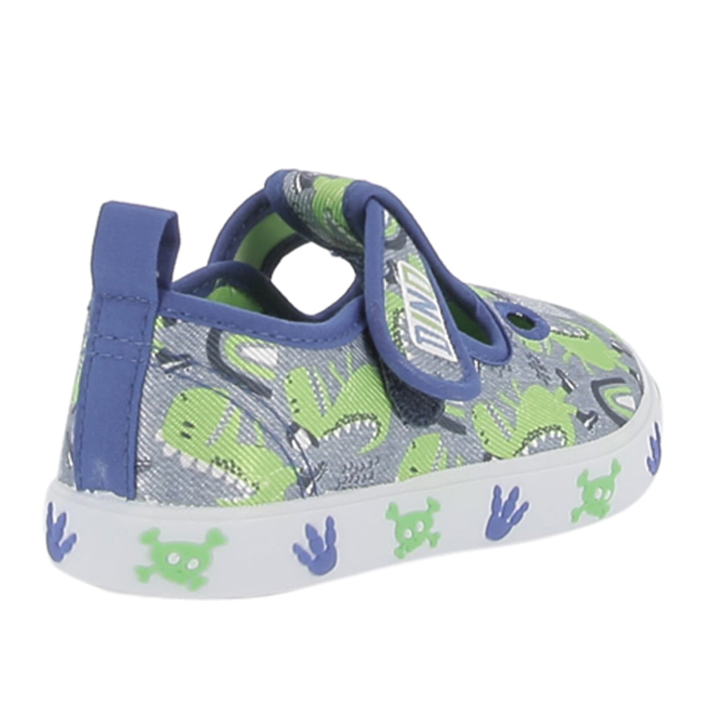 Sneakers Dinosaur 2 Occhi Unisex Bimbo - Blu