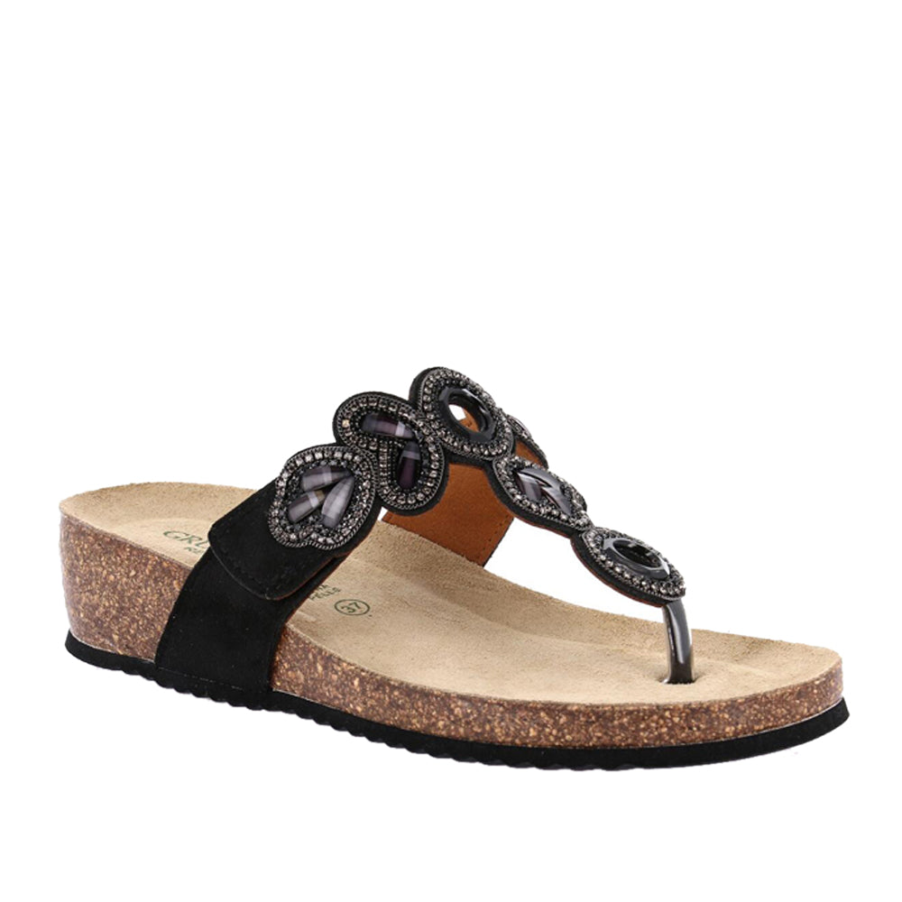 Sandalo Grunland 70 Memi Donna - Nero