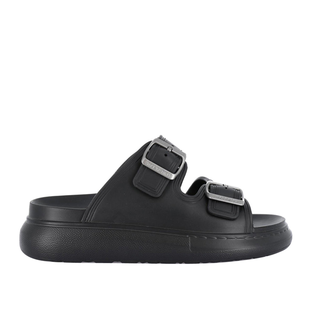 Grunland Gaby Ciabatta Donna In Feltro Di Lana Con Zeppa – Blu, Taglia 39, Cinturino Regolabile - 2
