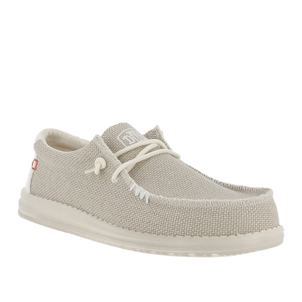 Slipon Hey Dude Wally Braided Uomo - Bianco