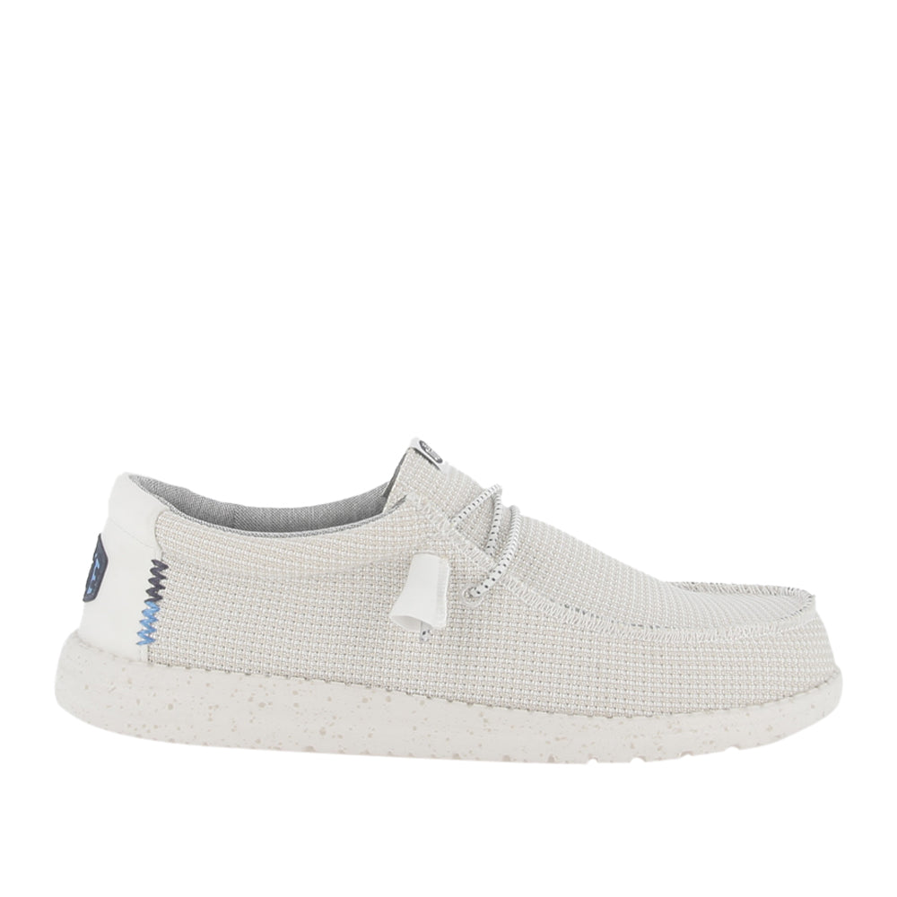 Slipon Hey Dude Wally Sport Mesh Uomo - Bianco