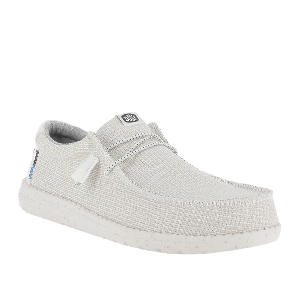 Slipon Hey Dude Wally Sport Mesh Uomo - Bianco