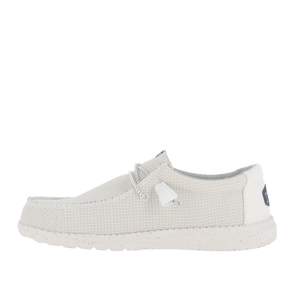 Slipon Hey Dude Wally Sport Mesh Uomo - Bianco