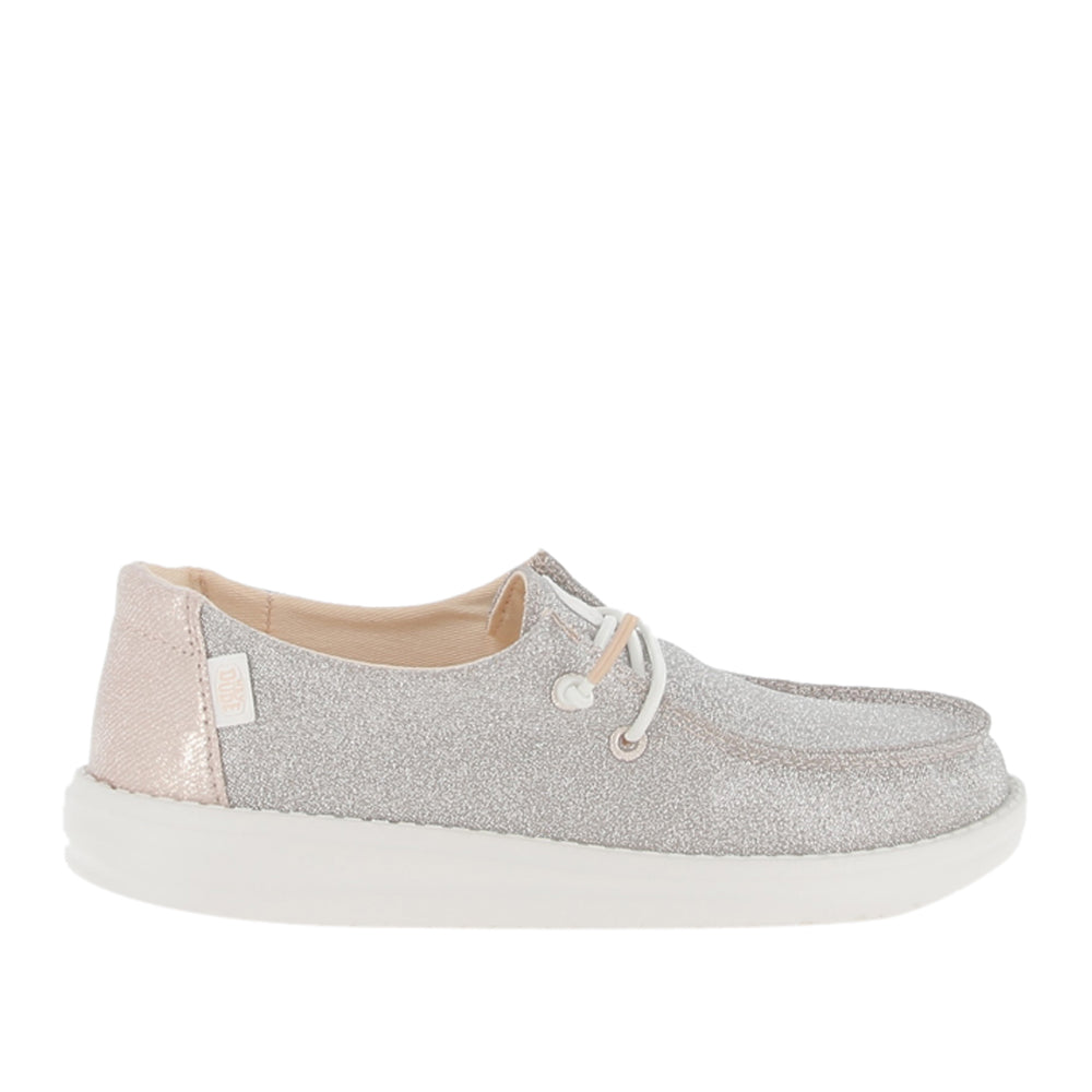 Slipon Hey Dude Wendy Y Metallic Sparkle Ragazza - Rosa