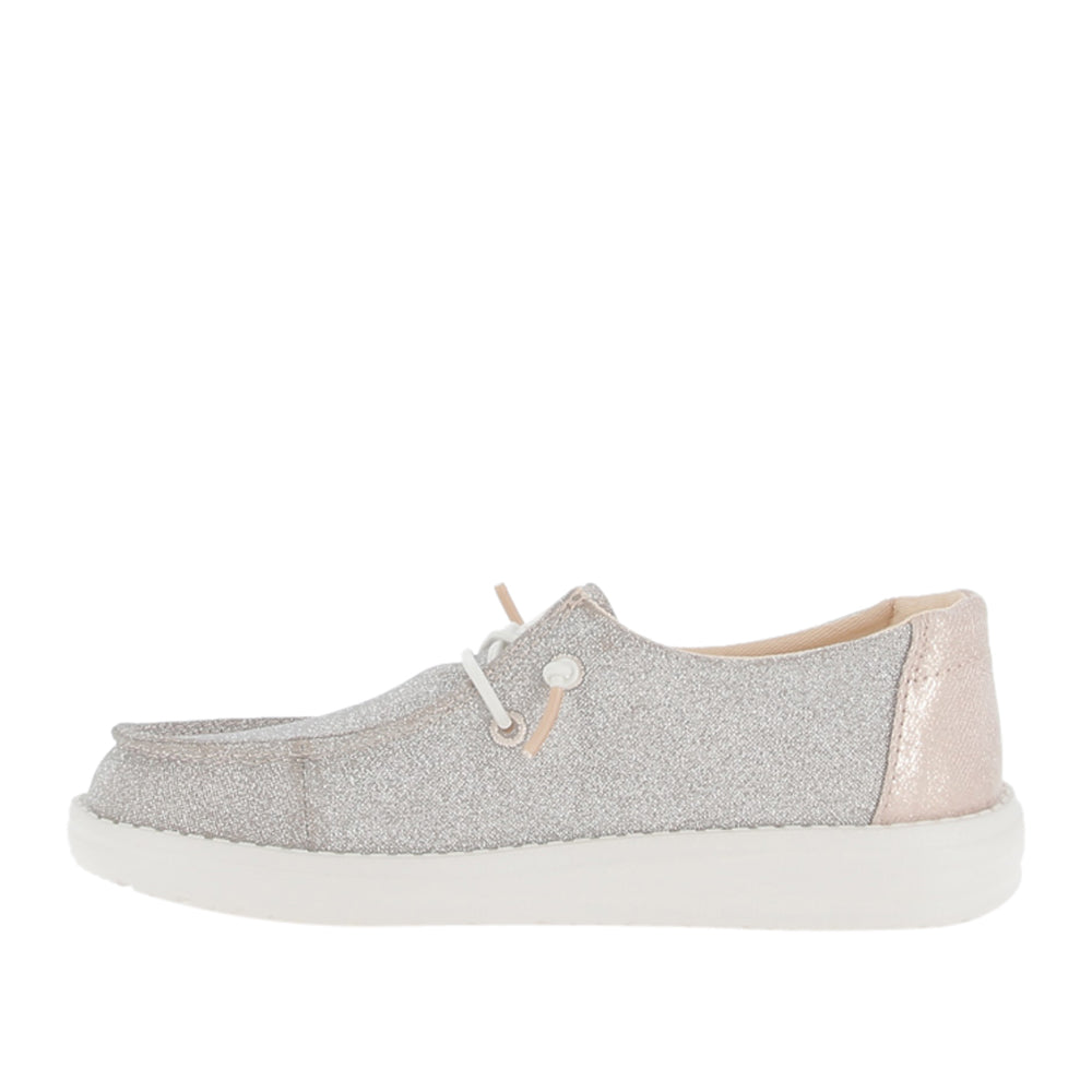 Slipon Hey Dude Wendy Y Metallic Sparkle Ragazza - Rosa