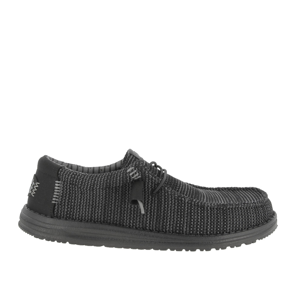 Slipon Hey Dude Wally Stretch Sox Uomo - Nero