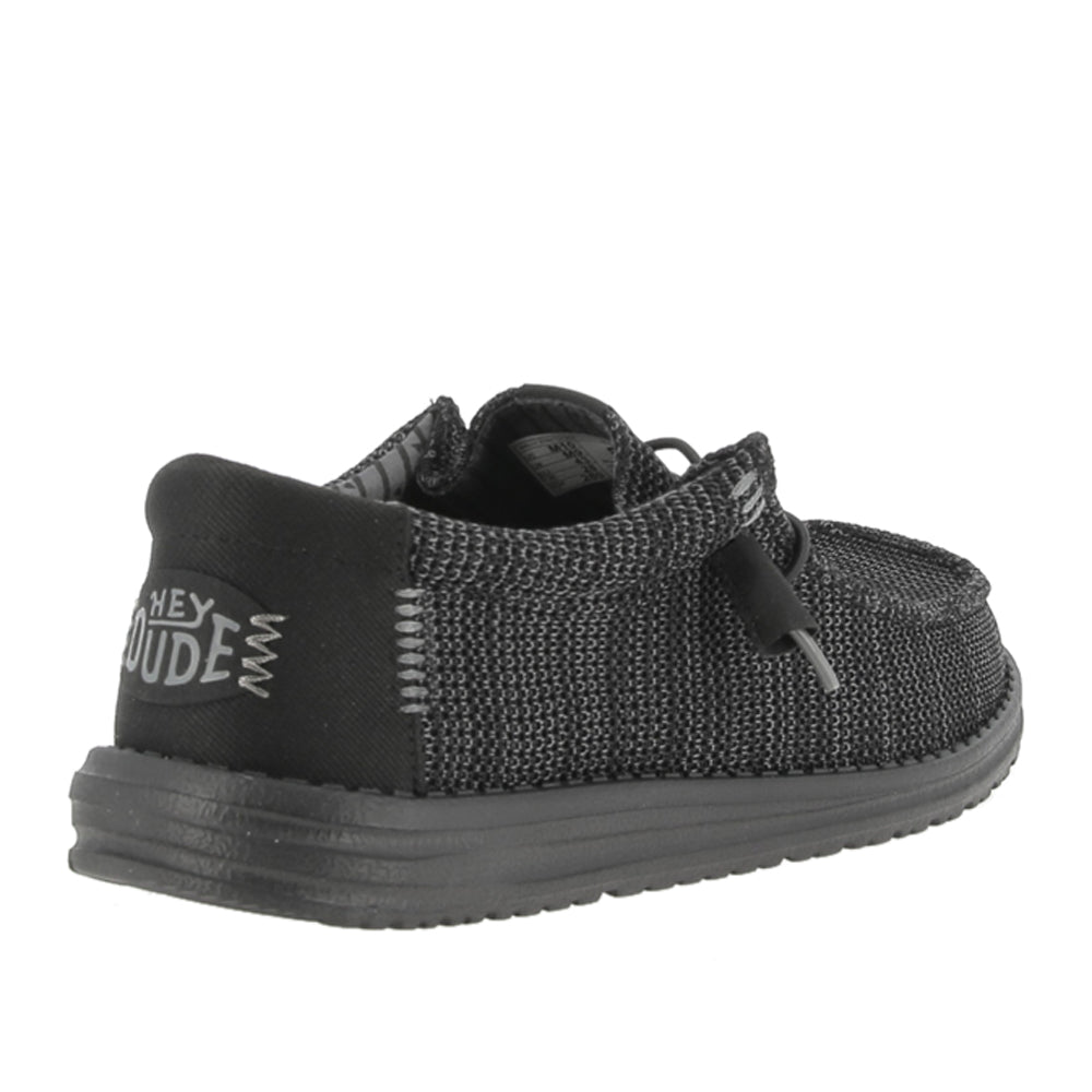 Slipon Hey Dude Wally Stretch Sox Uomo - Nero