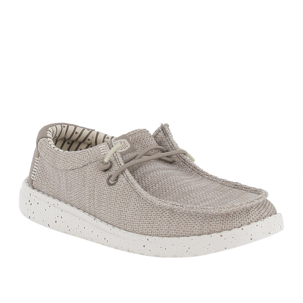 Slipon Hey Dude Wally Y Stretch Sox Unisex Ragazzo - Tortora