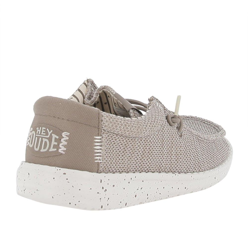 Slipon Hey Dude Wally Y Stretch Sox Unisex Ragazzo - Tortora