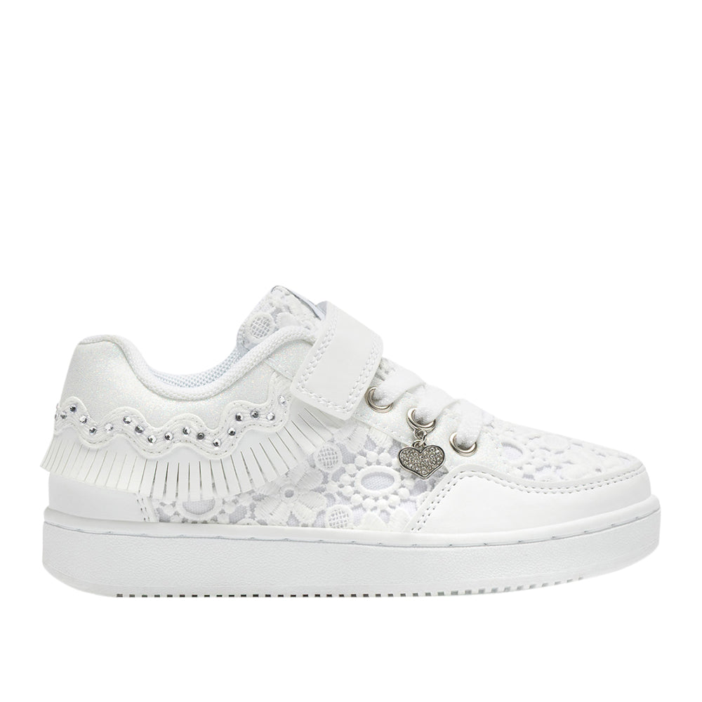 Sneakers Lelli Kelly Frangetta Mix Bambina - Bianco