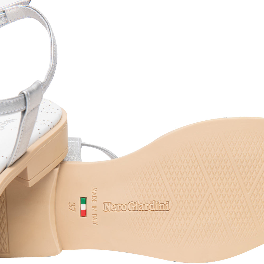 Sandalo NeroGiardini Donna - Argento