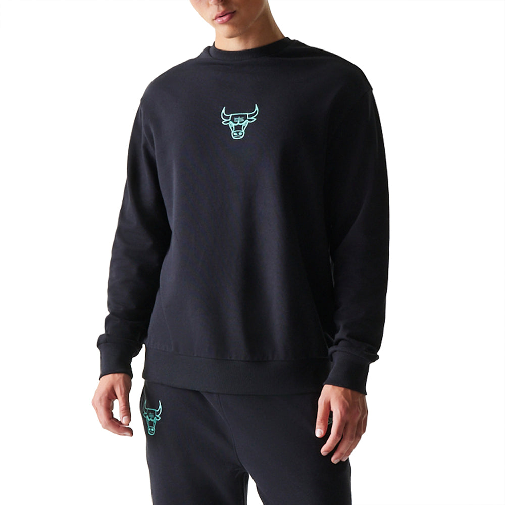 Felpa New Era Chicago Bulls Uomo - Nero